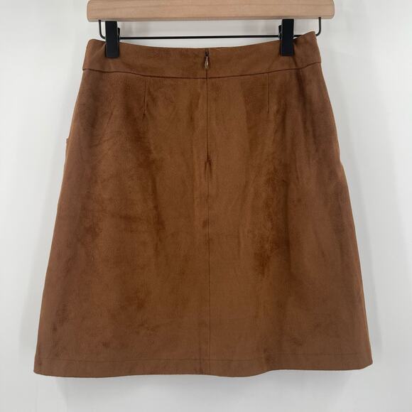 BB DAKOTA Skirt Size 0 Faux Suede Steve Madden Country Western Cowgirl Cowboy - Picture 5 of 16